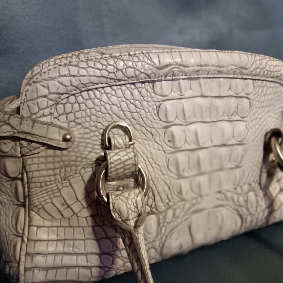 Brahmin Medium Ivory Satchel Bag - Picture 15 of 15